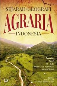 Sejarah geografi Agraria Indonesia